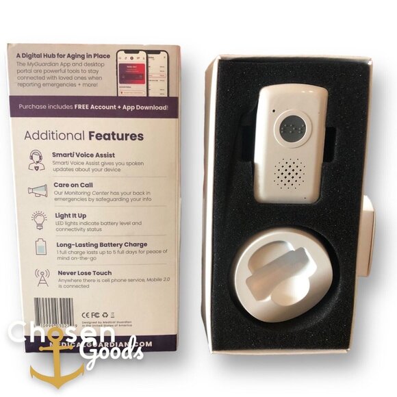 Medical Guardian Home 2.0 Complete Device Kit W Fall Sensor Home Care Elderly - Picture 5 of 5